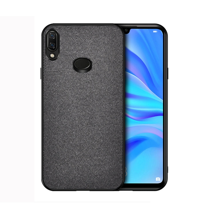 For Galaxy A10s Shockproof Cloth Texture PC+ TPU Protective Case