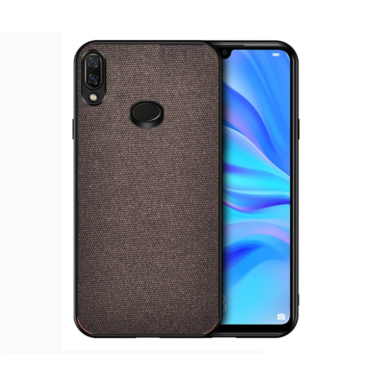 For Galaxy A10s Shockproof Cloth Texture PC+ TPU Protective Case