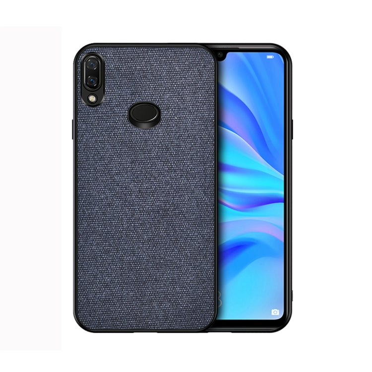 For Galaxy A10s Shockproof Cloth Texture PC+ TPU Protective Case