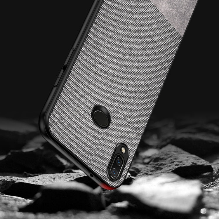 For Galaxy A10s Shockproof Cloth Texture PC+ TPU Protective Case