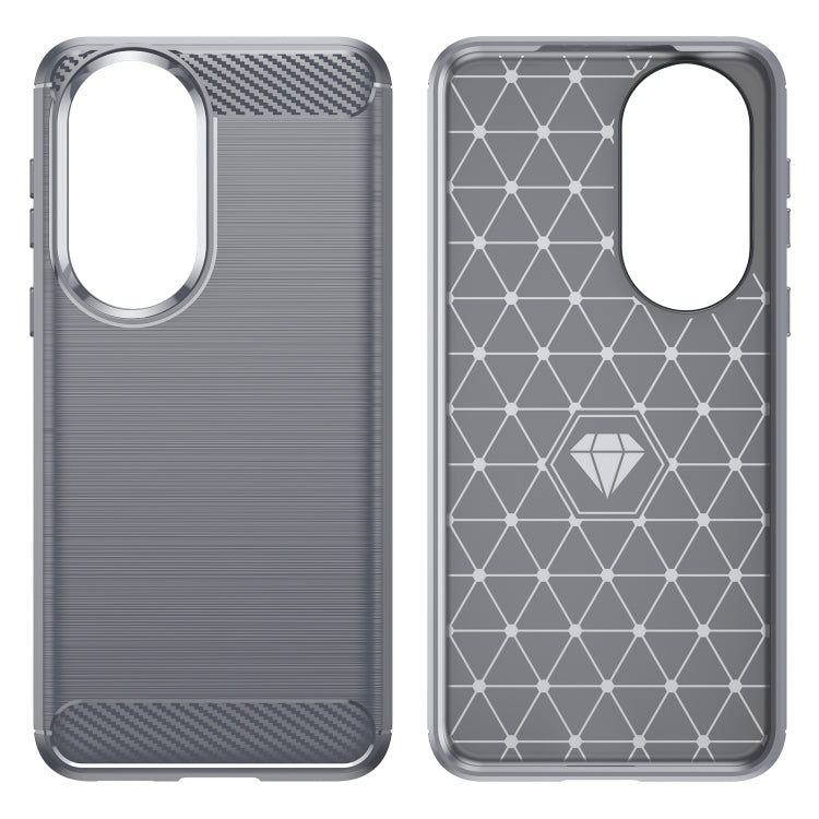 For Huawei P50 Pro Brushed Texture Carbon Fiber TPU Case