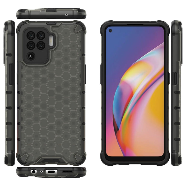For OPPO A94 Shockproof Honeycomb PC + TPU Case