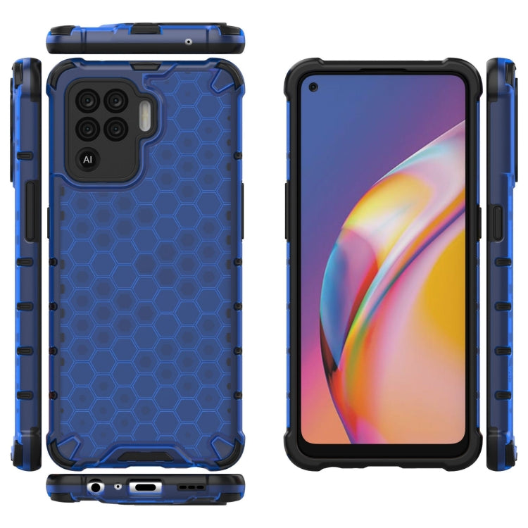 For OPPO A94 Shockproof Honeycomb PC + TPU Case