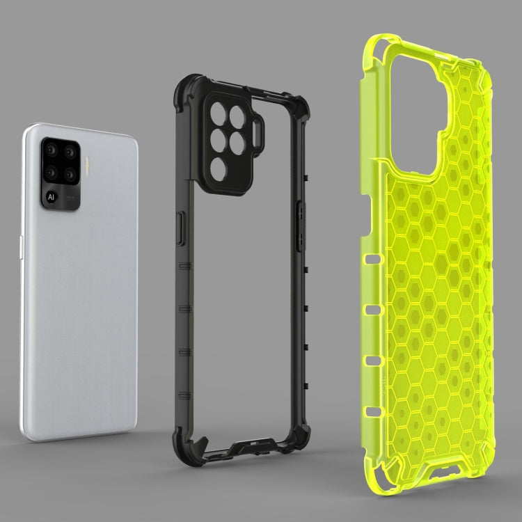 For OPPO A94 Shockproof Honeycomb PC + TPU Case