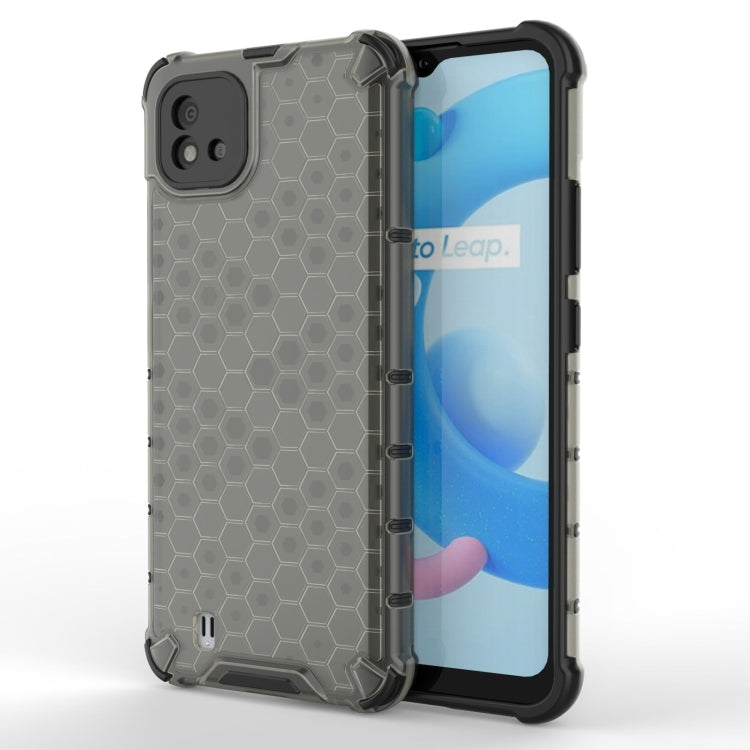 For OPPO Realme C20 Shockproof Honeycomb PC + TPU Case