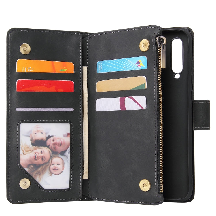 For Huawei P20 lite (2019) Multifunctional Retro Frosted Horizontal Flip Leather Case with Card Slot & Holder & Zipper Wallet & Photo Frame & Lanyard