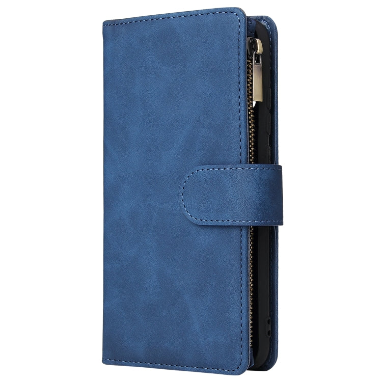 For Huawei P20 lite (2019) Multifunctional Retro Frosted Horizontal Flip Leather Case with Card Slot & Holder & Zipper Wallet & Photo Frame & Lanyard