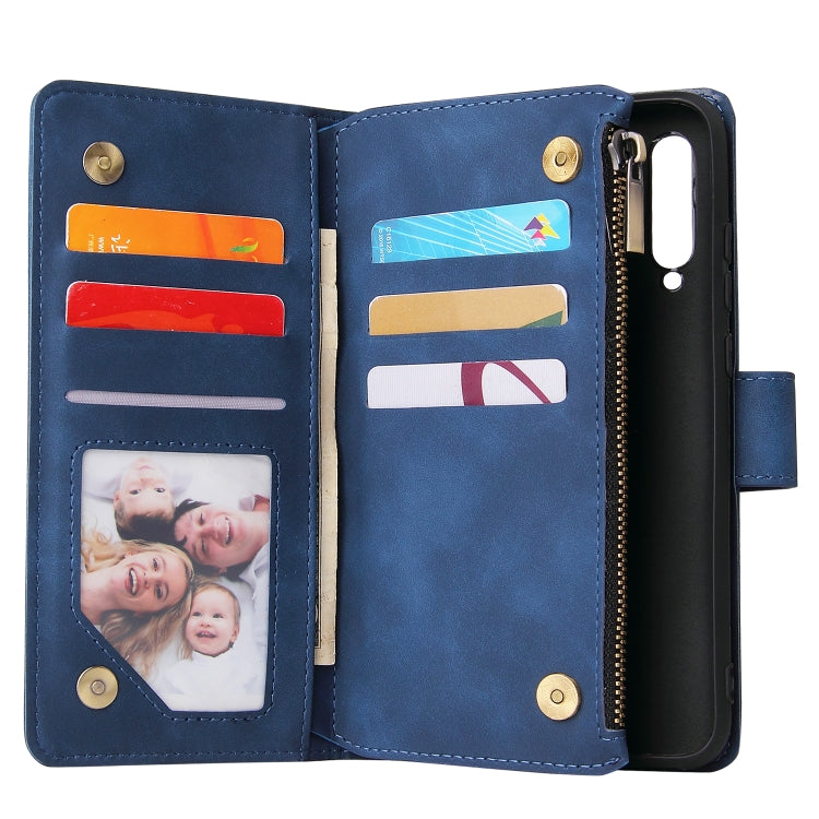 For Huawei P20 lite (2019) Multifunctional Retro Frosted Horizontal Flip Leather Case with Card Slot & Holder & Zipper Wallet & Photo Frame & Lanyard