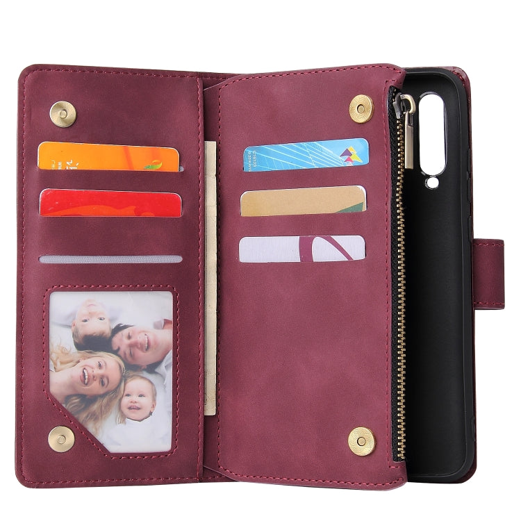 For Huawei P20 lite (2019) Multifunctional Retro Frosted Horizontal Flip Leather Case with Card Slot & Holder & Zipper Wallet & Photo Frame & Lanyard