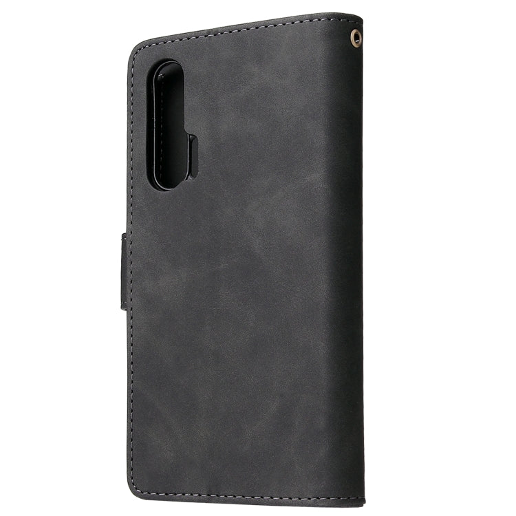 For Huawei P20 Pro Multifunctional Retro Frosted Horizontal Flip Leather Case with Card Slot & Holder & Zipper Wallet & Photo Frame & Lanyard