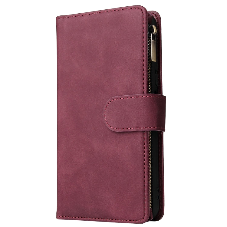 For Huawei P20 Pro Multifunctional Retro Frosted Horizontal Flip Leather Case with Card Slot & Holder & Zipper Wallet & Photo Frame & Lanyard
