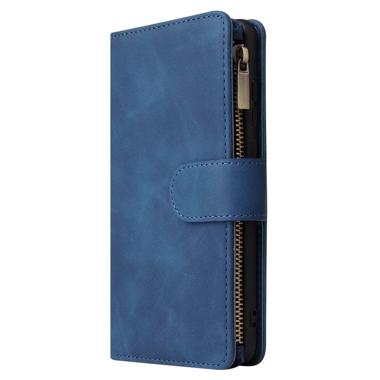 For Huawei P30 Multifunctional Retro Frosted Horizontal Flip Leather Case with Card Slot & Holder & Zipper Wallet & Photo Frame & Lanyard
