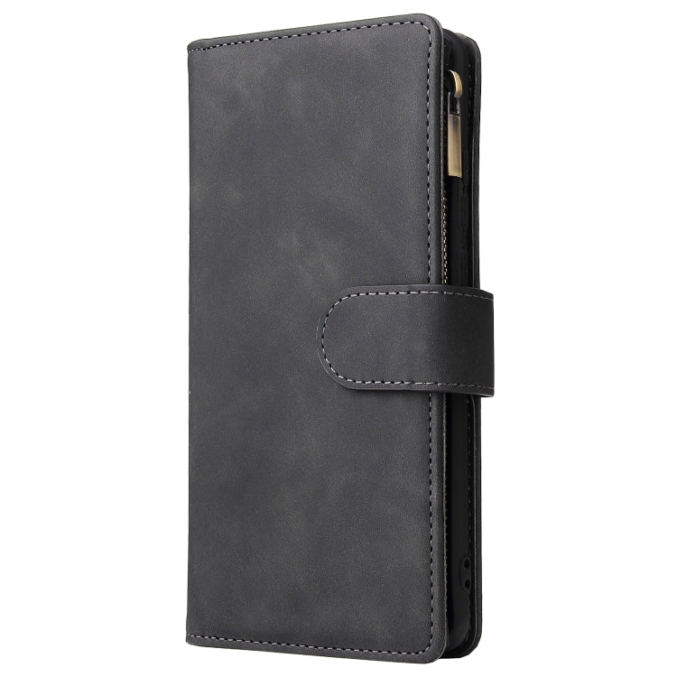 For Huawei P30 Pro Multifunctional Retro Frosted Horizontal Flip Leather Case with Card Slot & Holder & Zipper Wallet & Photo Frame & Lanyard