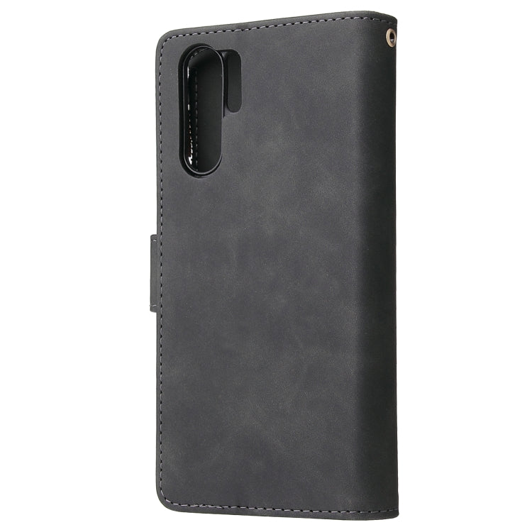For Huawei P30 Pro Multifunctional Retro Frosted Horizontal Flip Leather Case with Card Slot & Holder & Zipper Wallet & Photo Frame & Lanyard