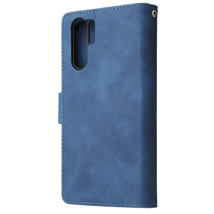 For Huawei P30 Pro Multifunctional Retro Frosted Horizontal Flip Leather Case with Card Slot & Holder & Zipper Wallet & Photo Frame & Lanyard