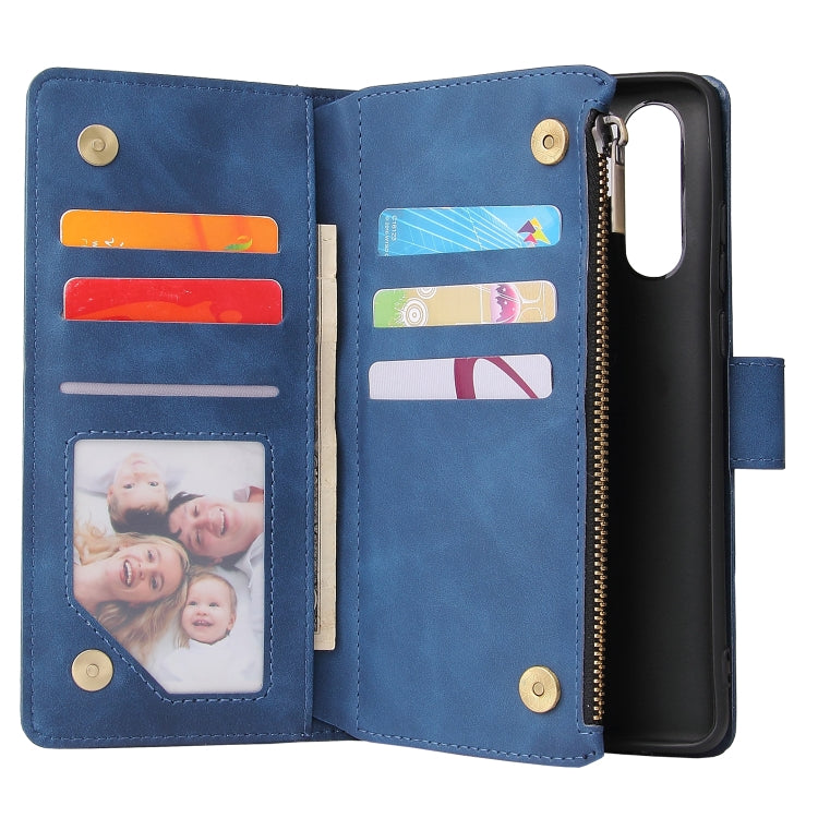 For Huawei P30 Pro Multifunctional Retro Frosted Horizontal Flip Leather Case with Card Slot & Holder & Zipper Wallet & Photo Frame & Lanyard