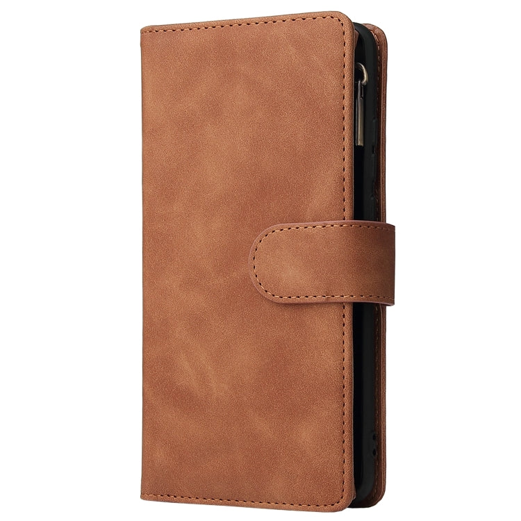 For Huawei P30 Pro Multifunctional Retro Frosted Horizontal Flip Leather Case with Card Slot & Holder & Zipper Wallet & Photo Frame & Lanyard