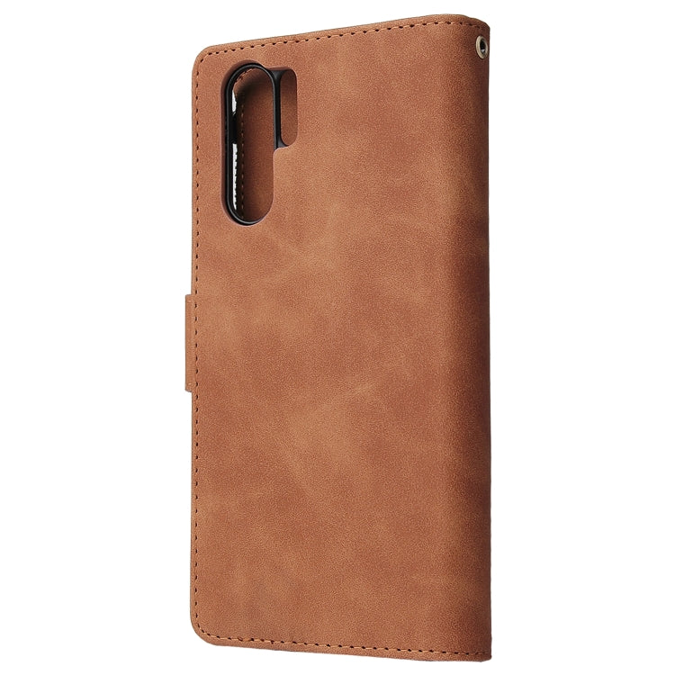 For Huawei P30 Pro Multifunctional Retro Frosted Horizontal Flip Leather Case with Card Slot & Holder & Zipper Wallet & Photo Frame & Lanyard