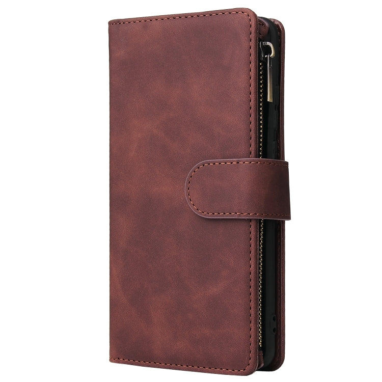 For Huawei P30 Pro Multifunctional Retro Frosted Horizontal Flip Leather Case with Card Slot & Holder & Zipper Wallet & Photo Frame & Lanyard