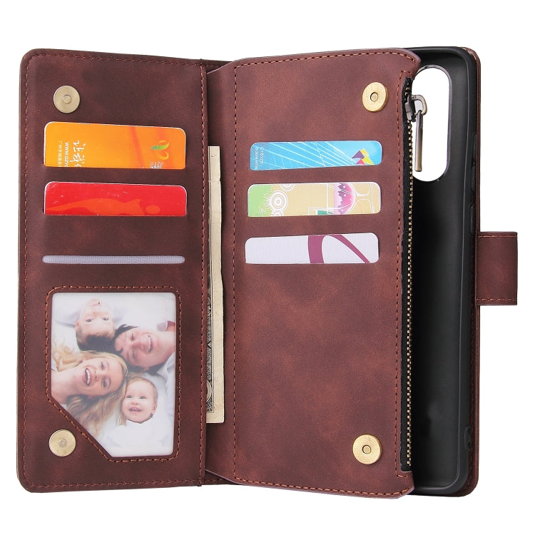 For Huawei P30 Pro Multifunctional Retro Frosted Horizontal Flip Leather Case with Card Slot & Holder & Zipper Wallet & Photo Frame & Lanyard