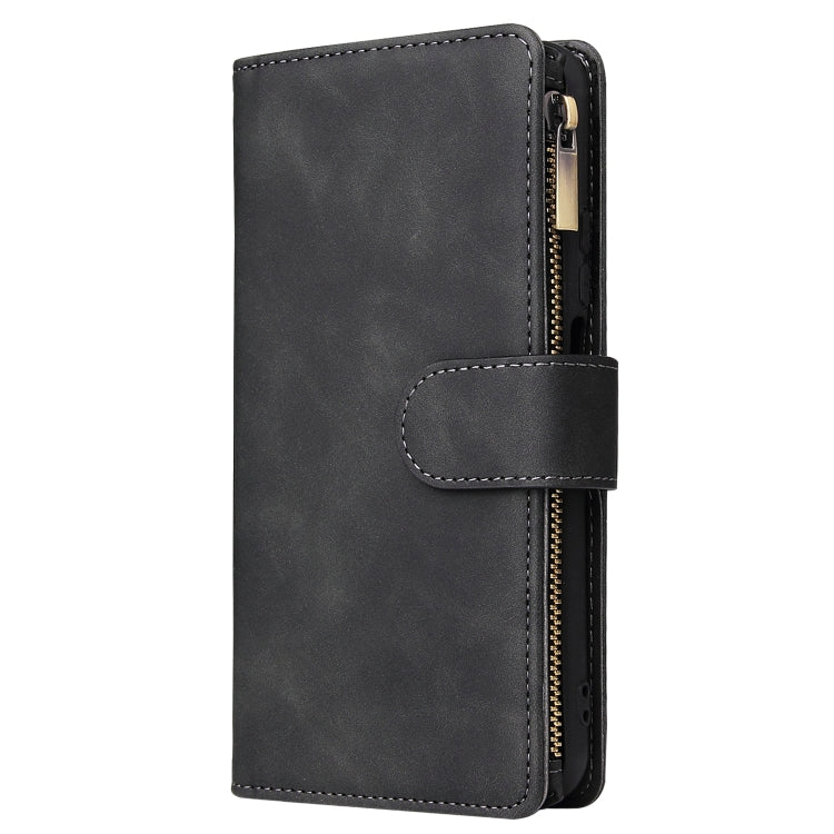 For Huawei Honor 20 Multifunctional Retro Frosted Horizontal Flip Leather Case with Card Slot & Holder & Zipper Wallet & Photo Frame & Lanyard