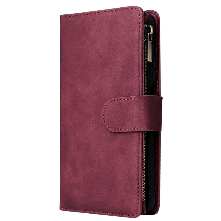 For Huawei Honor 20 Multifunctional Retro Frosted Horizontal Flip Leather Case with Card Slot & Holder & Zipper Wallet & Photo Frame & Lanyard
