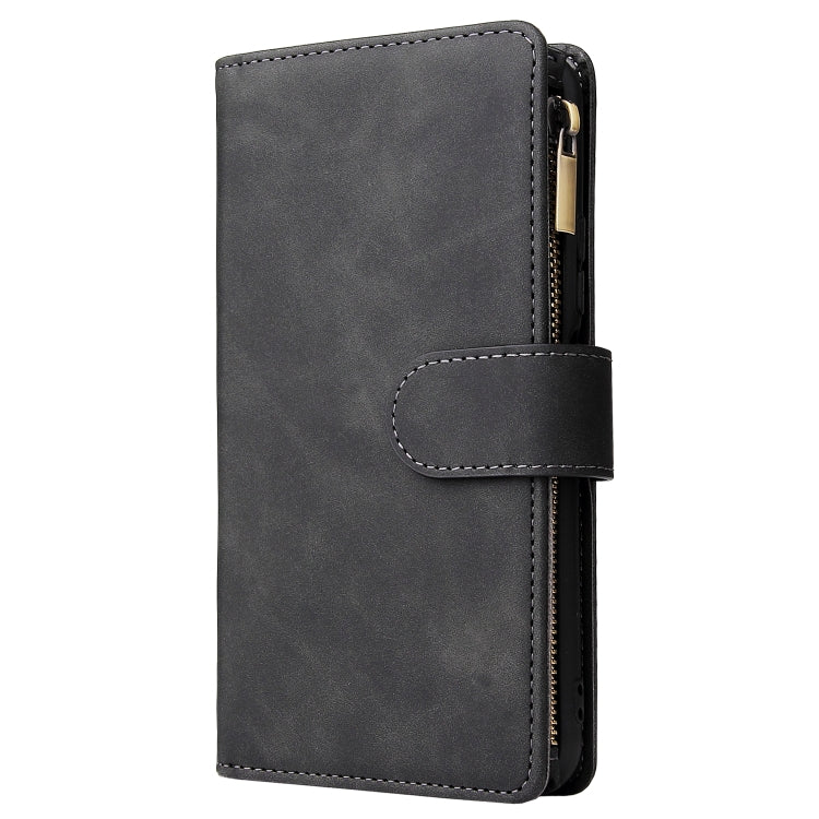 For Huawei Honor 20 Pro Multifunctional Retro Frosted Horizontal Flip Leather Case with Card Slot & Holder & Zipper Wallet & Photo Frame & Lanyard