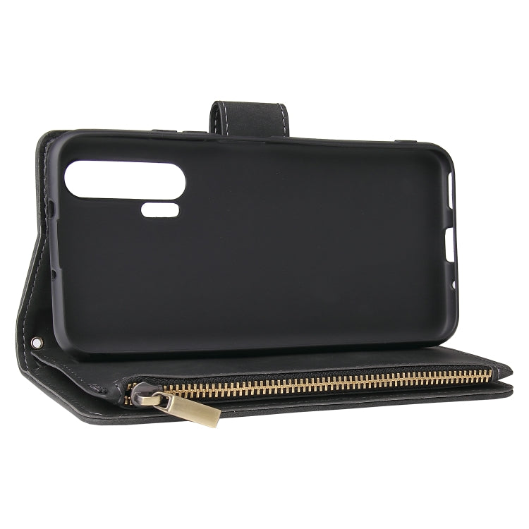 For Huawei Honor 20 Pro Multifunctional Retro Frosted Horizontal Flip Leather Case with Card Slot & Holder & Zipper Wallet & Photo Frame & Lanyard