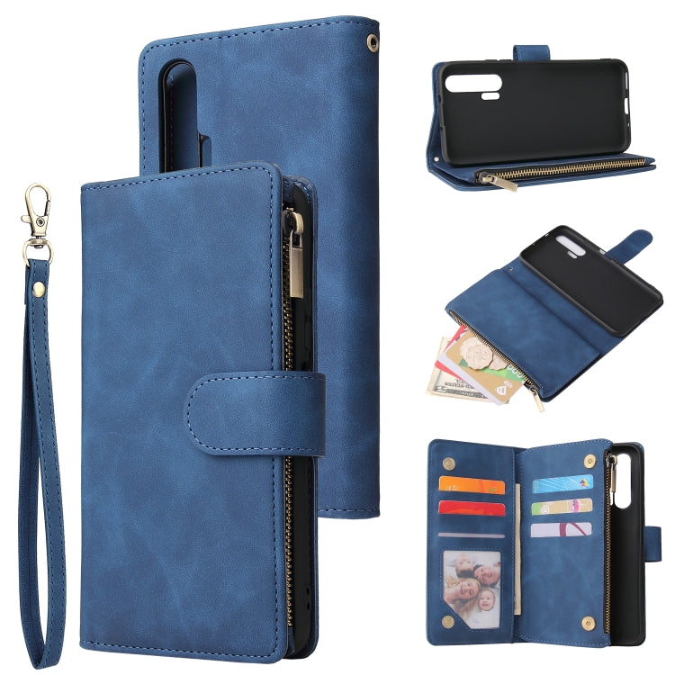 For Huawei Honor 20 Pro Multifunctional Retro Frosted Horizontal Flip Leather Case with Card Slot & Holder & Zipper Wallet & Photo Frame & Lanyard