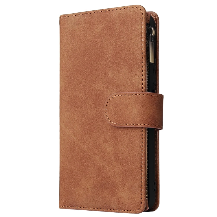 For Huawei Honor 20 Pro Multifunctional Retro Frosted Horizontal Flip Leather Case with Card Slot & Holder & Zipper Wallet & Photo Frame & Lanyard
