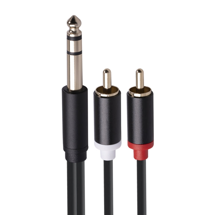 3685 6.35mm Male to Double RCA Male Stereo Audio Cable, Length:5m