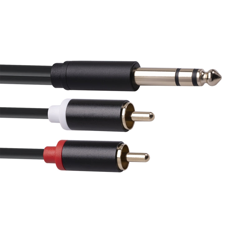 3685 6.35mm Male to Double RCA Male Stereo Audio Cable, Length:5m