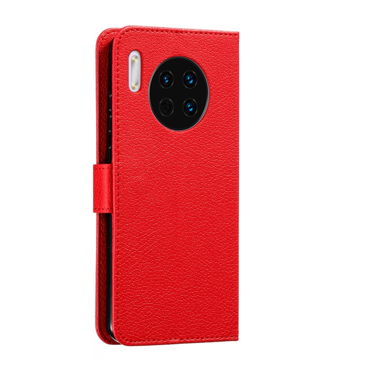 For Huawei Mate 30 Feather Pattern Litchi Texture Horizontal Flip Leather Case with Holder & Wallet & Card Slots