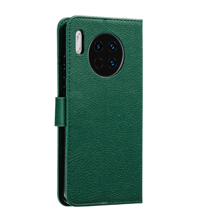 For Huawei Mate 30 Feather Pattern Litchi Texture Horizontal Flip Leather Case with Holder & Wallet & Card Slots