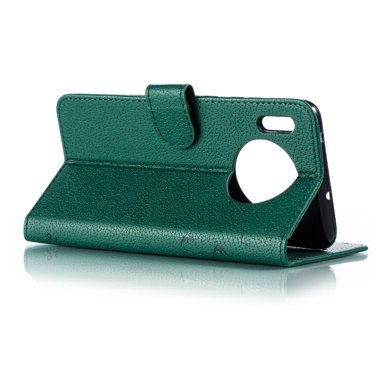 For Huawei Mate 30 Feather Pattern Litchi Texture Horizontal Flip Leather Case with Holder & Wallet & Card Slots