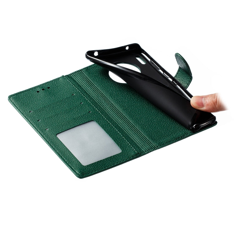 For Huawei Mate 30 Pro Feather Pattern Litchi Texture Horizontal Flip Leather Case with Holder & Wallet & Card Slots