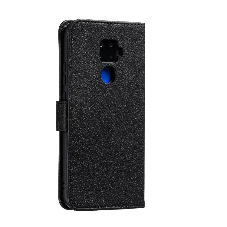 For Huawei Mate 30 Lite / nova 5i Pro Feather Pattern Litchi Texture Horizontal Flip Leather Case with Holder & Wallet & Card Slots