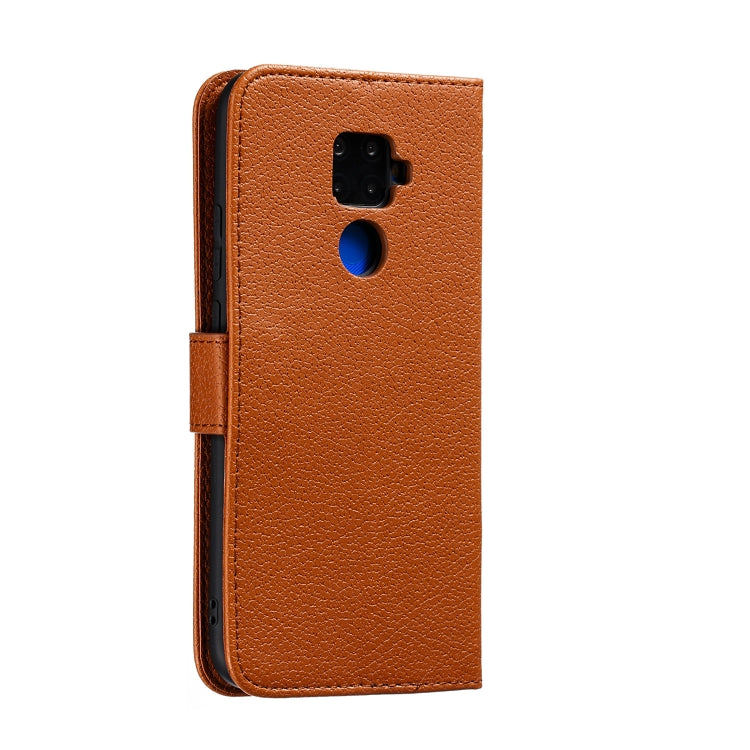 For Huawei Mate 30 Lite / nova 5i Pro Feather Pattern Litchi Texture Horizontal Flip Leather Case with Holder & Wallet & Card Slots