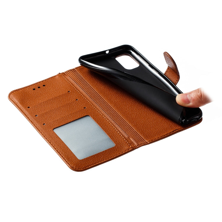 For Galaxy M30s Feather Pattern Litchi Texture Horizontal Flip Leather Case with Holder & Wallet & Card Slots