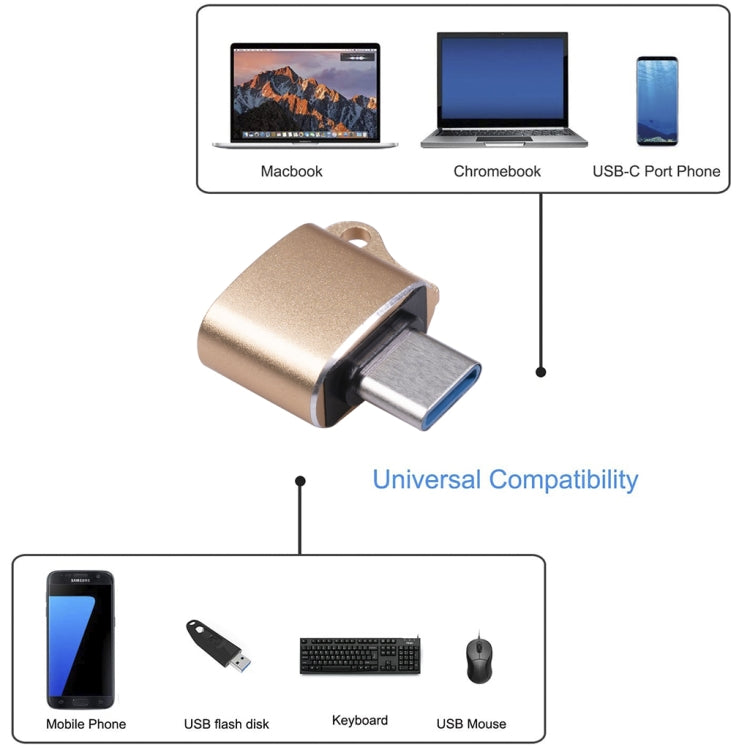 3699 Type-C / USB-C Male to USB 2.0 OTG Adapter