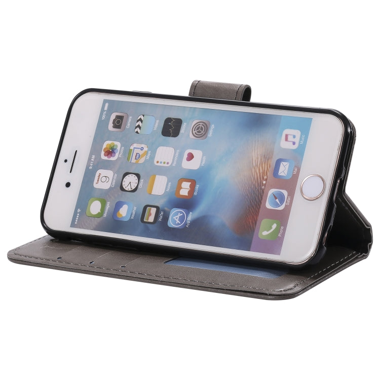 Totem Flower Embossed Horizontal Flip TPU + PU Leather Case with Holder & Card Slots & Wallet For iPhone 6