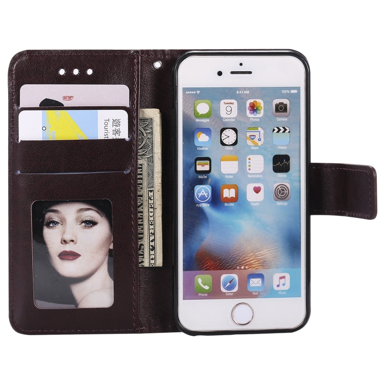 Totem Flower Embossed Horizontal Flip TPU + PU Leather Case with Holder & Card Slots & Wallet For iPhone 6