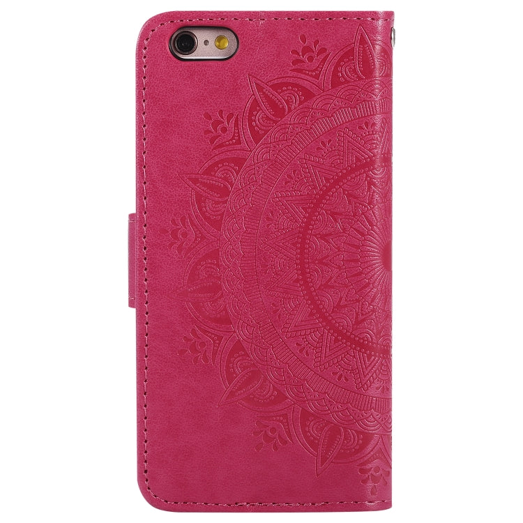 Totem Flower Embossed Horizontal Flip TPU + PU Leather Case with Holder & Card Slots & Wallet For iPhone 6