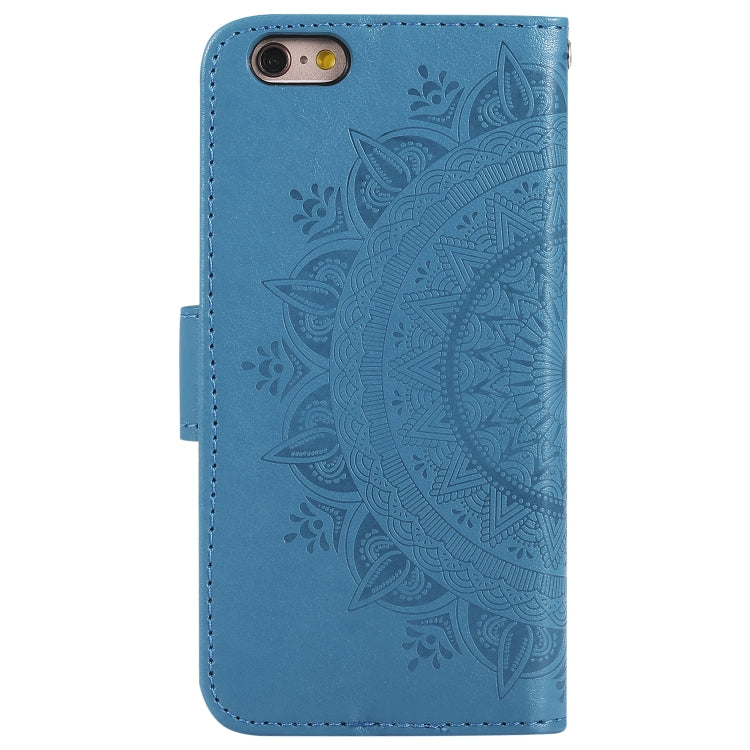 Totem Flower Embossed Horizontal Flip TPU + PU Leather Case with Holder & Card Slots & Wallet For iPhone 6