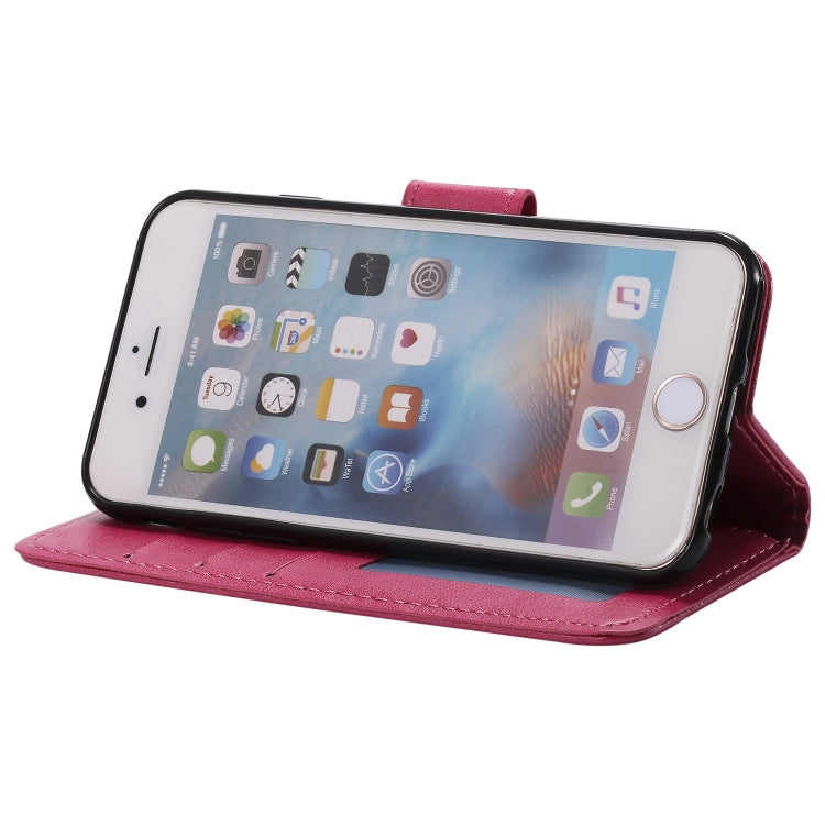 Totem Flower Embossed Horizontal Flip TPU + PU Leather Case with Holder & Card Slots & Wallet For iPhone 6 Plus