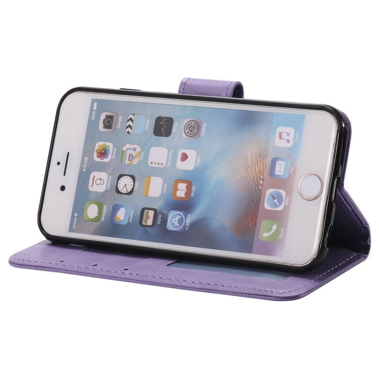 Totem Flower Embossed Horizontal Flip TPU + PU Leather Case with Holder & Card Slots & Wallet For iPhone 6 Plus