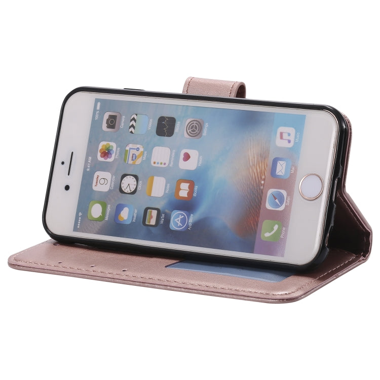 Totem Flower Embossed Horizontal Flip TPU + PU Leather Case with Holder & Card Slots & Wallet For iPhone 6 Plus