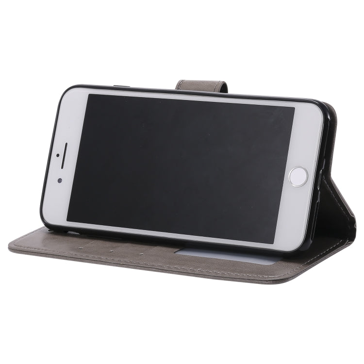 Totem Flower Embossed Horizontal Flip TPU + PU Leather Case with Holder & Card Slots & Wallet For iPhone 8 Plus / 7 Plus