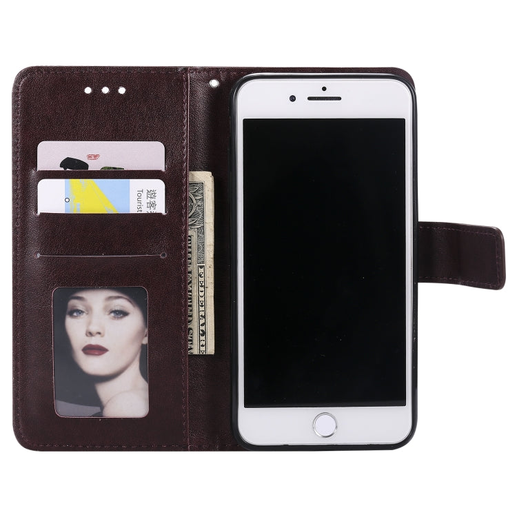 Totem Flower Embossed Horizontal Flip TPU + PU Leather Case with Holder & Card Slots & Wallet For iPhone 8 Plus / 7 Plus
