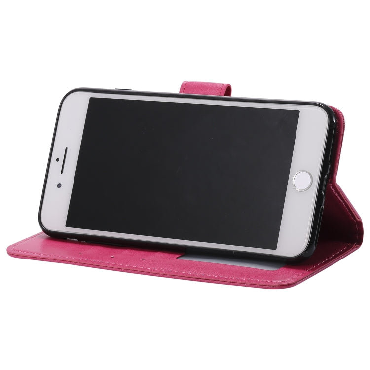 Totem Flower Embossed Horizontal Flip TPU + PU Leather Case with Holder & Card Slots & Wallet For iPhone 8 Plus / 7 Plus